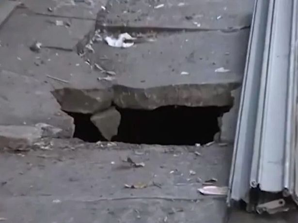 Man falls into 15ft rat-infested sinkhole at bus stop – gets trapped for 30 minutes